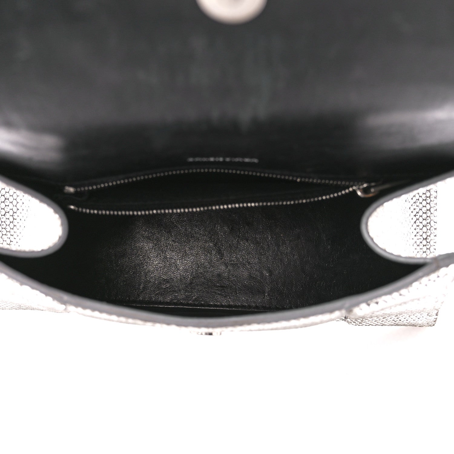 Balenciaga Strass Suede Small Hourglass Top Handle Bag Smoke Grey Crystal 5 of 16
