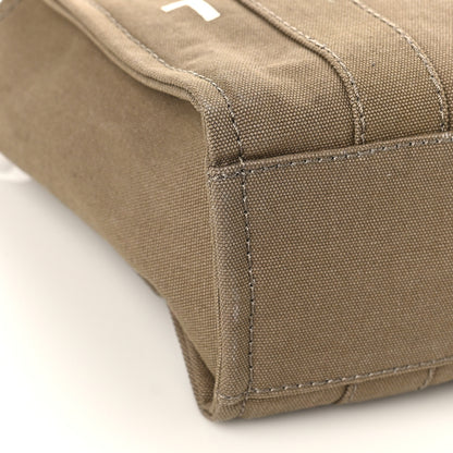 Marc Jacobs Cotton Canvas Small The Traveler Tote Bag Slate Green 7 of 9