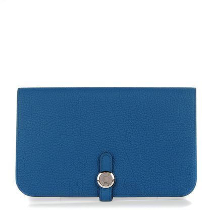 Hermes Togo Dogon Duo Wallet Bleu de Galice 1 of 9