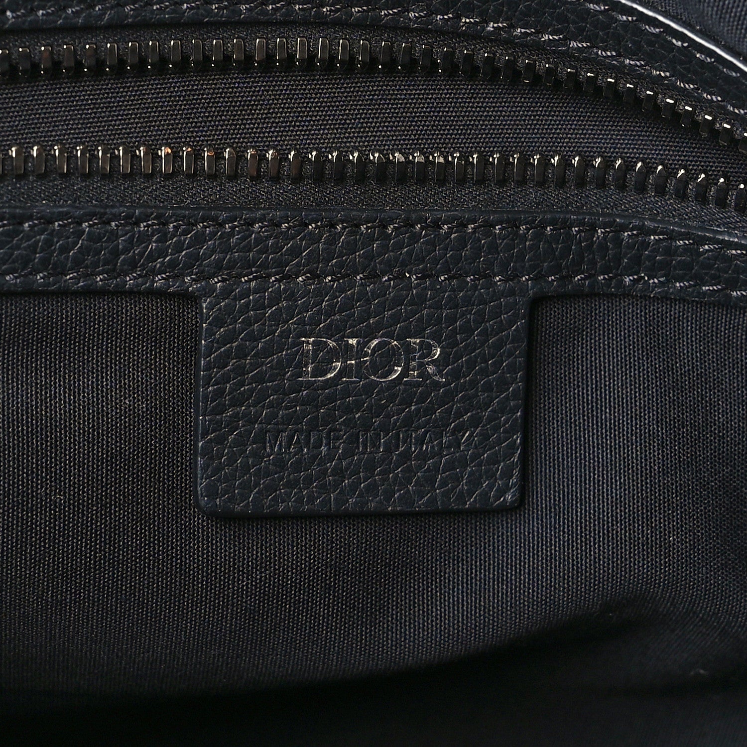 Christian Dior Oblique Mens Saddle Bag Blue 6 of 9