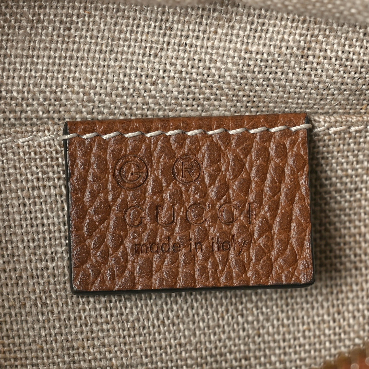 Monogram Mini Bree Messenger Bag Beige Tabacco