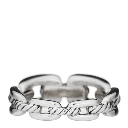 David Yurman Sterling Silver 8mm Wellesley Link Ring 57 8 3 of 5
