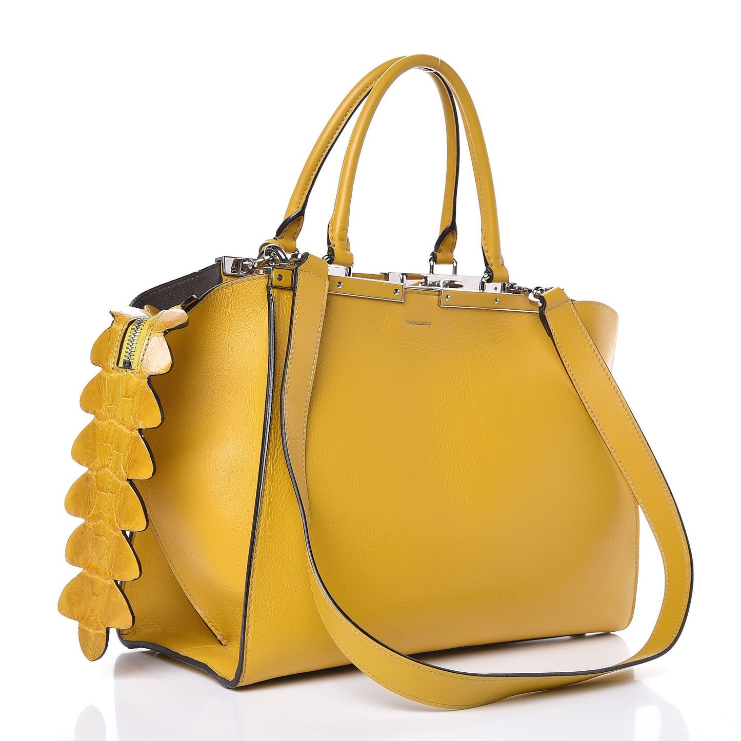 Vitello Dolce Croc Tail Petite 3Jours Tote Chantilly