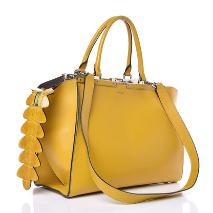 Fendi Vitello Dolce Croc Tail Petite 3Jours Tote Chantilly 3 of 8