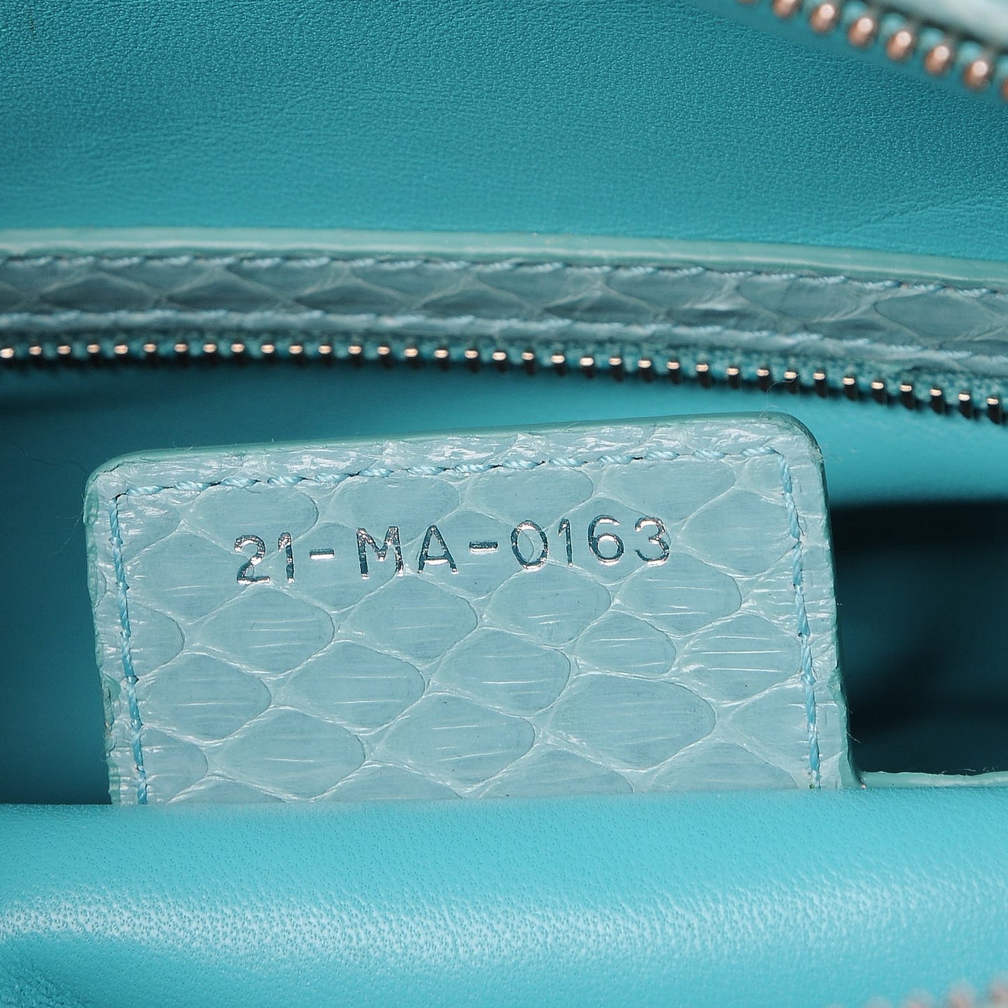 Python Large Lady Dior Blue