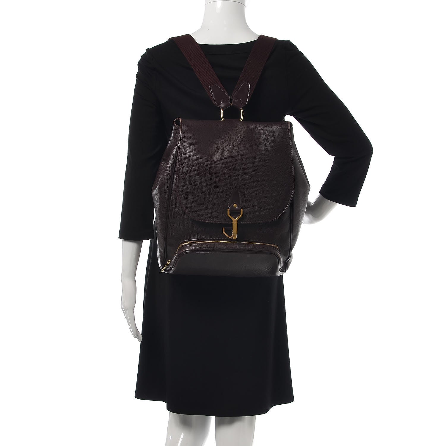 Louis Vuitton Taiga Cassiar Backpack Acajou 2 of 17