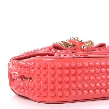 Christian Louboutin Patent Spiked Sweety Charity Crossbody Bag Framboise 6 of 9
