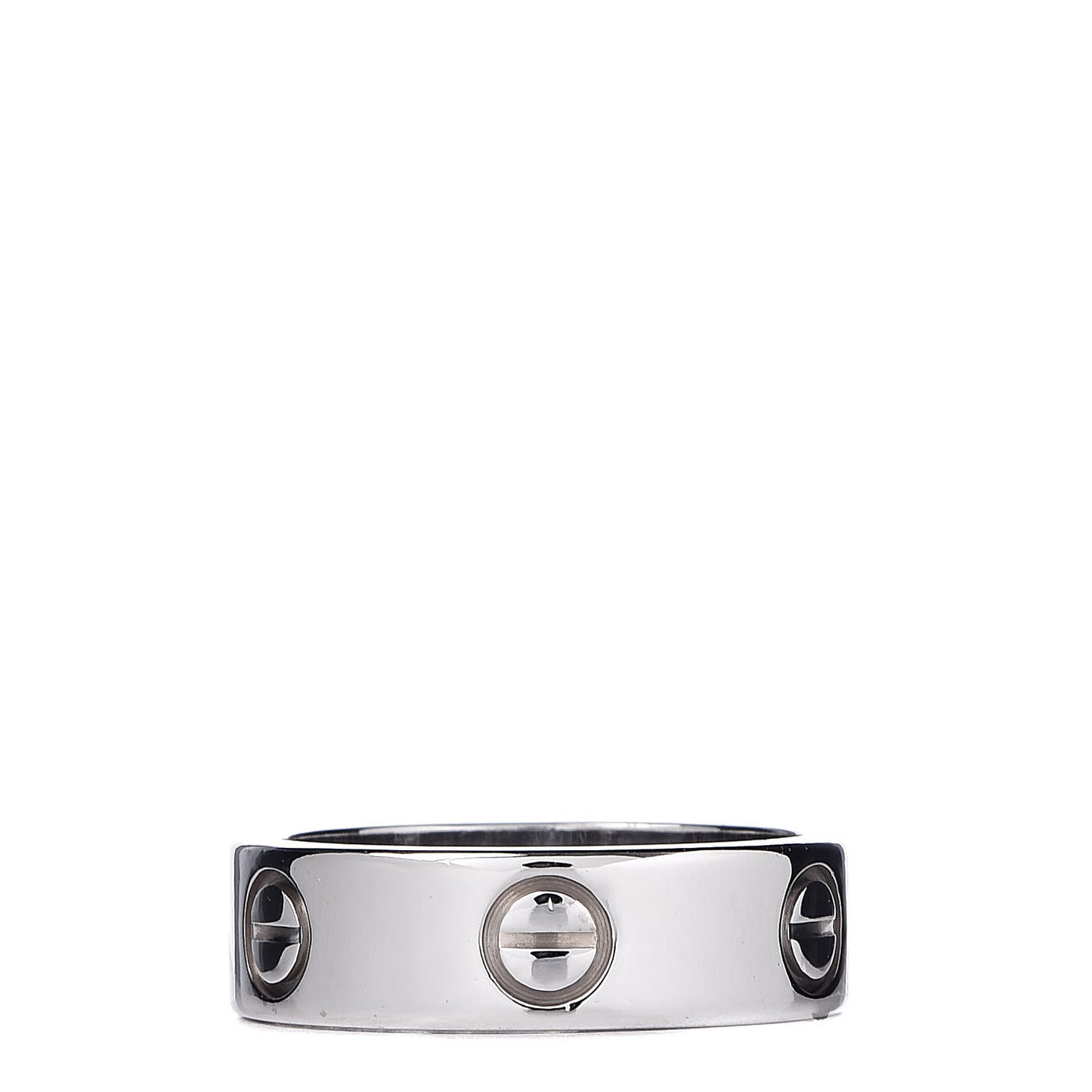 18K White Gold 5.5mm LOVE Ring 51 5.75