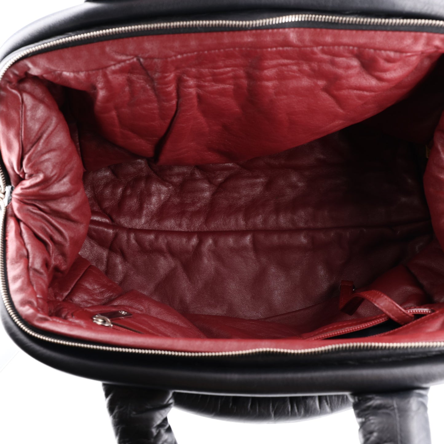 Lambskin Coco Cocoon Bowler Black