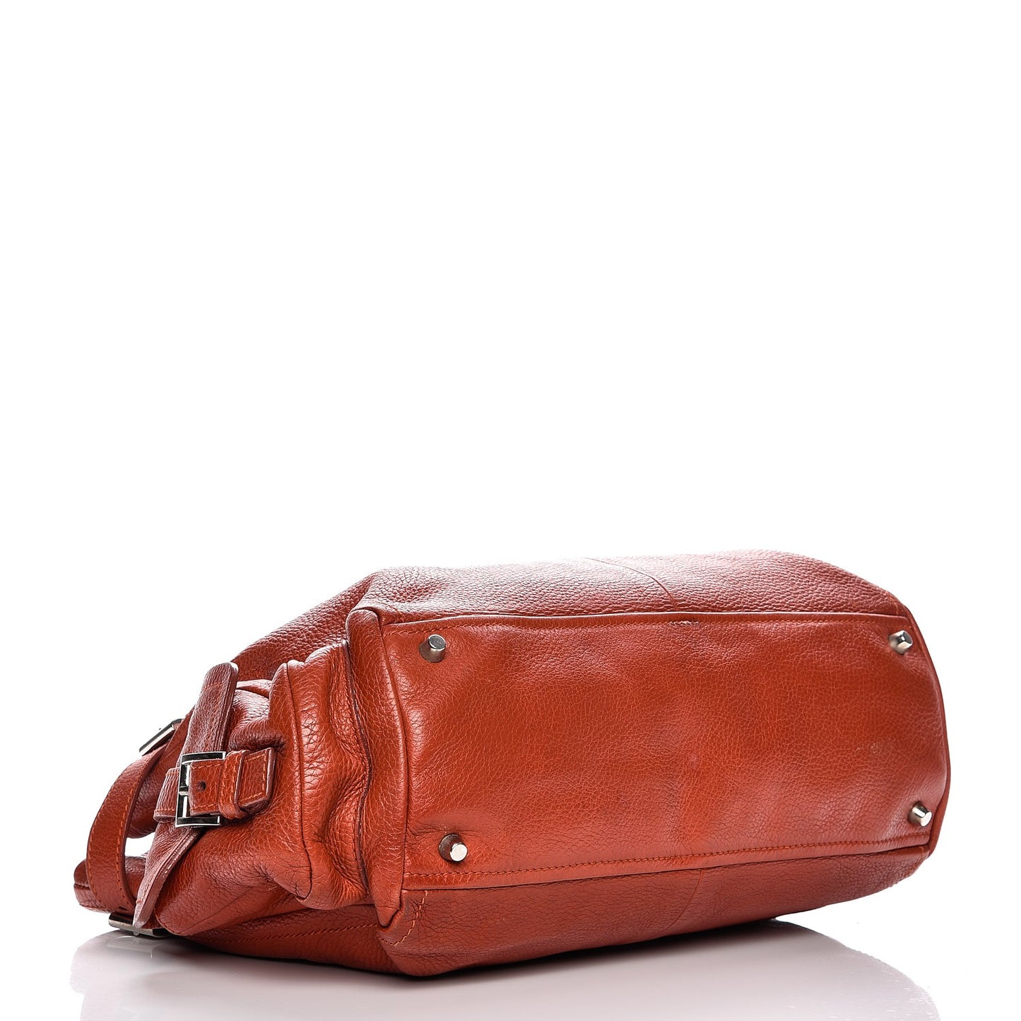 Vitello Daino Shoulder Bag Arancio