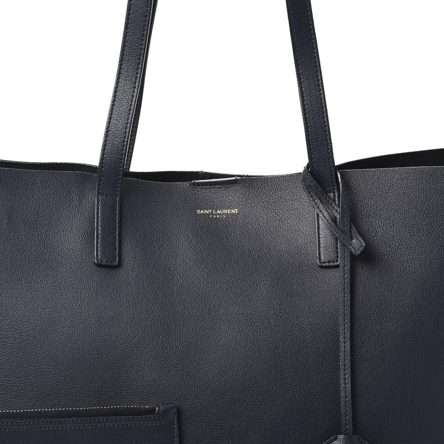Calfskin Large Shopping Tote Deep Marine