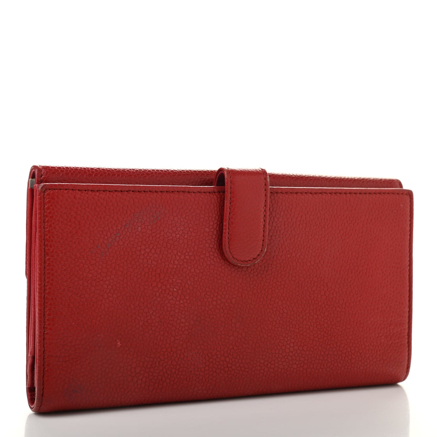 Caviar Timeless CC Large Flap Wallet Red