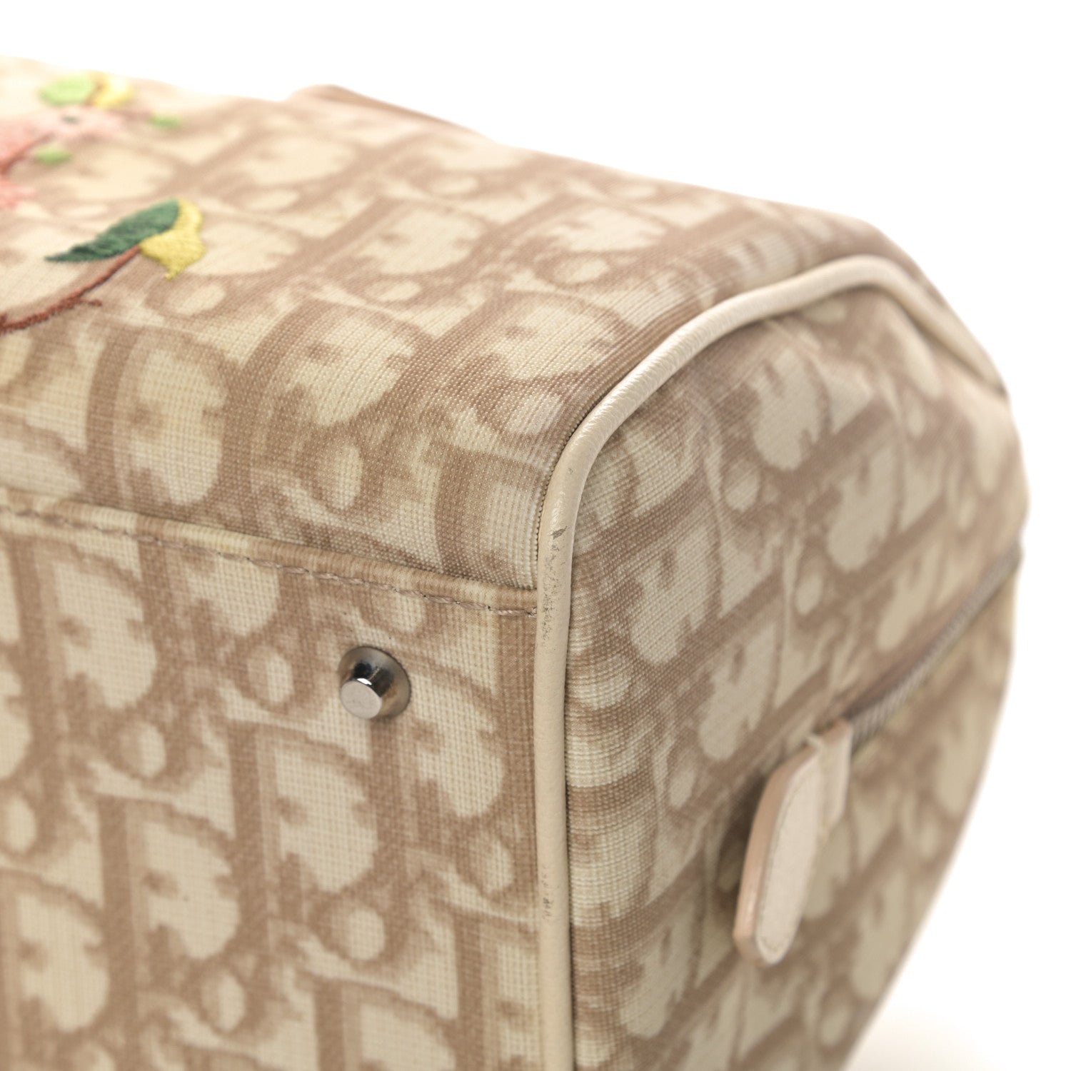 Christian Dior Monogram Vintage Flowers Boston Beige 10 of 16