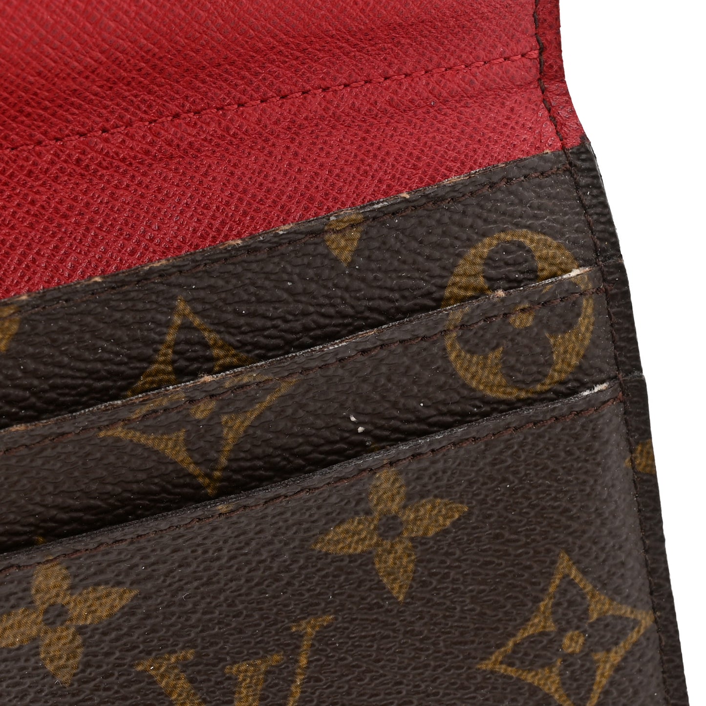 Monogram Josephine Wallet Red