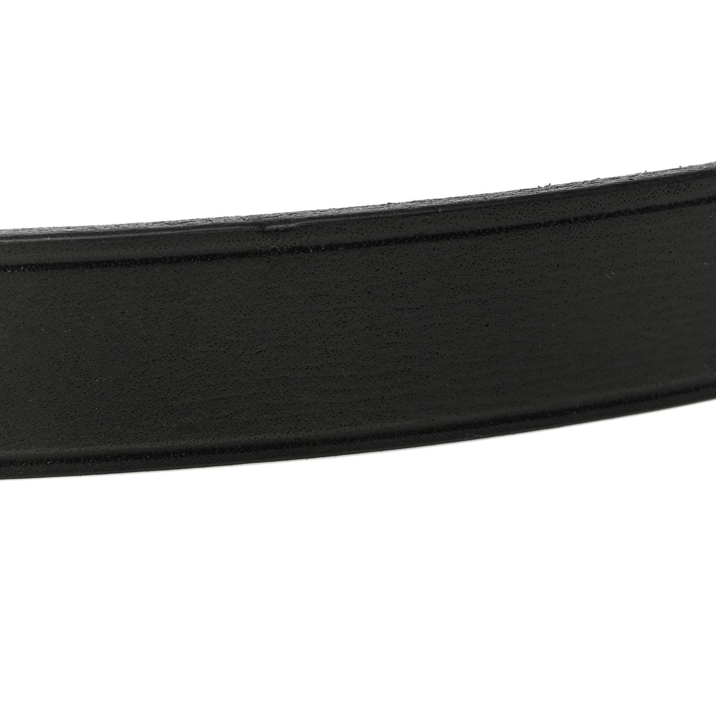 Smooth Calfskin Square Buckle Belt 95 Black