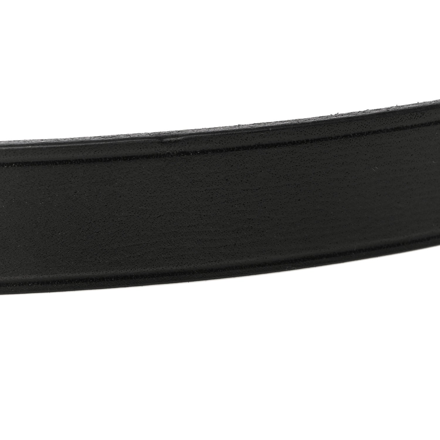 Saint Laurent Smooth Calfskin Square Buckle Belt 95 Black 9 of 10