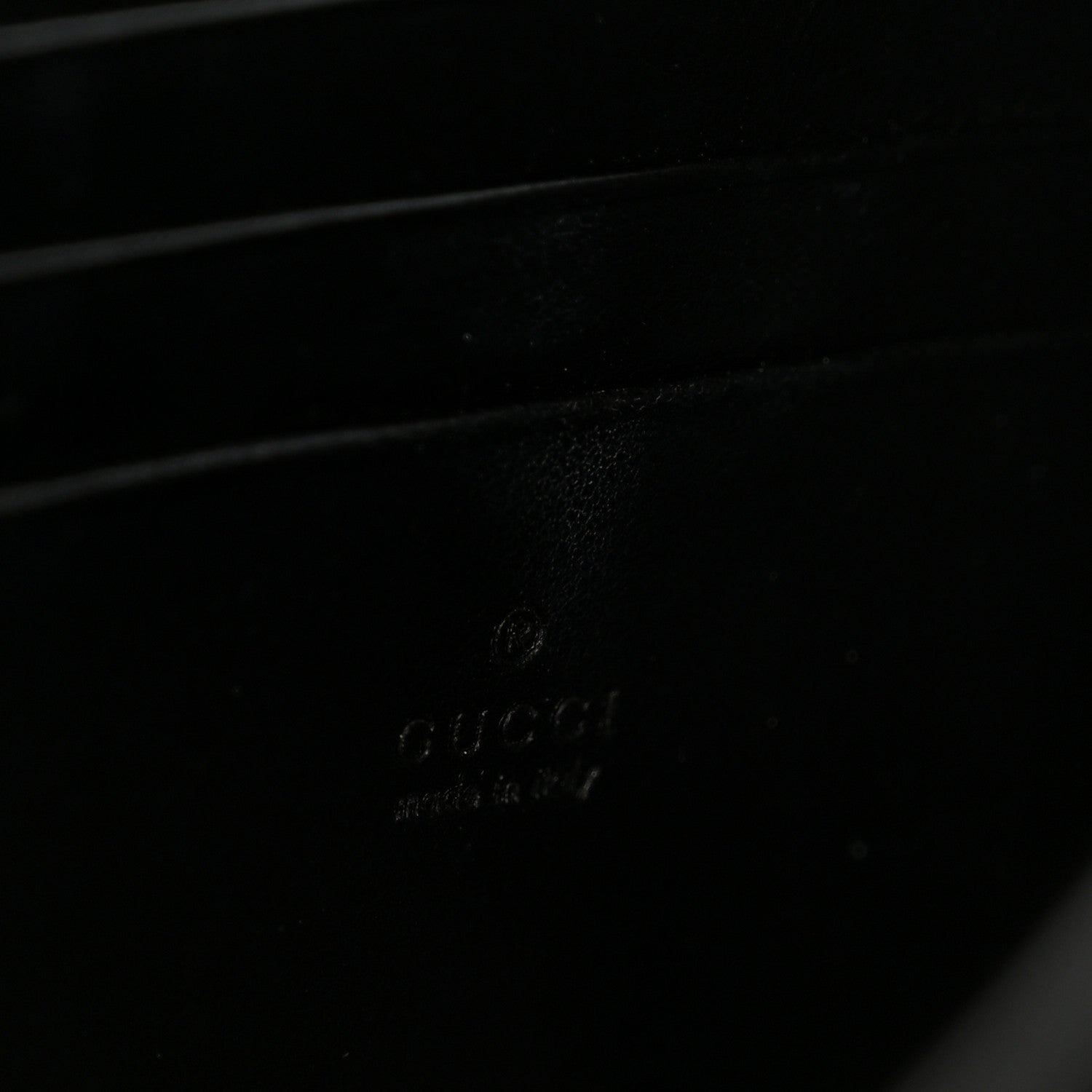 Gucci Calfskin Matelasse GG Marmont Chain Wallet Black 6 of 11