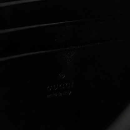 Gucci Calfskin Matelasse GG Marmont Chain Wallet Black 6 of 11