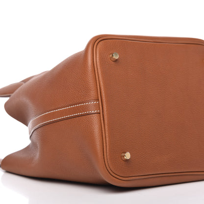 Hermes Barenia Faubourg Picotin Lock 22 MM Fauve 6 of 10