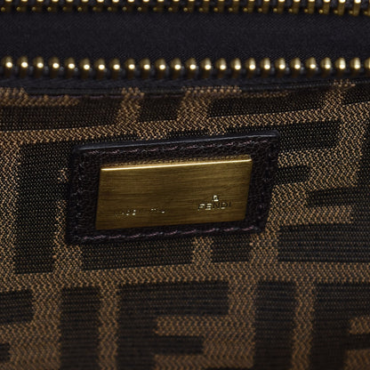 Fendi Goatskin Zucca Ombre Large Peekaboo Iconic Satchel Moro Gold Tobacco 9 of 10