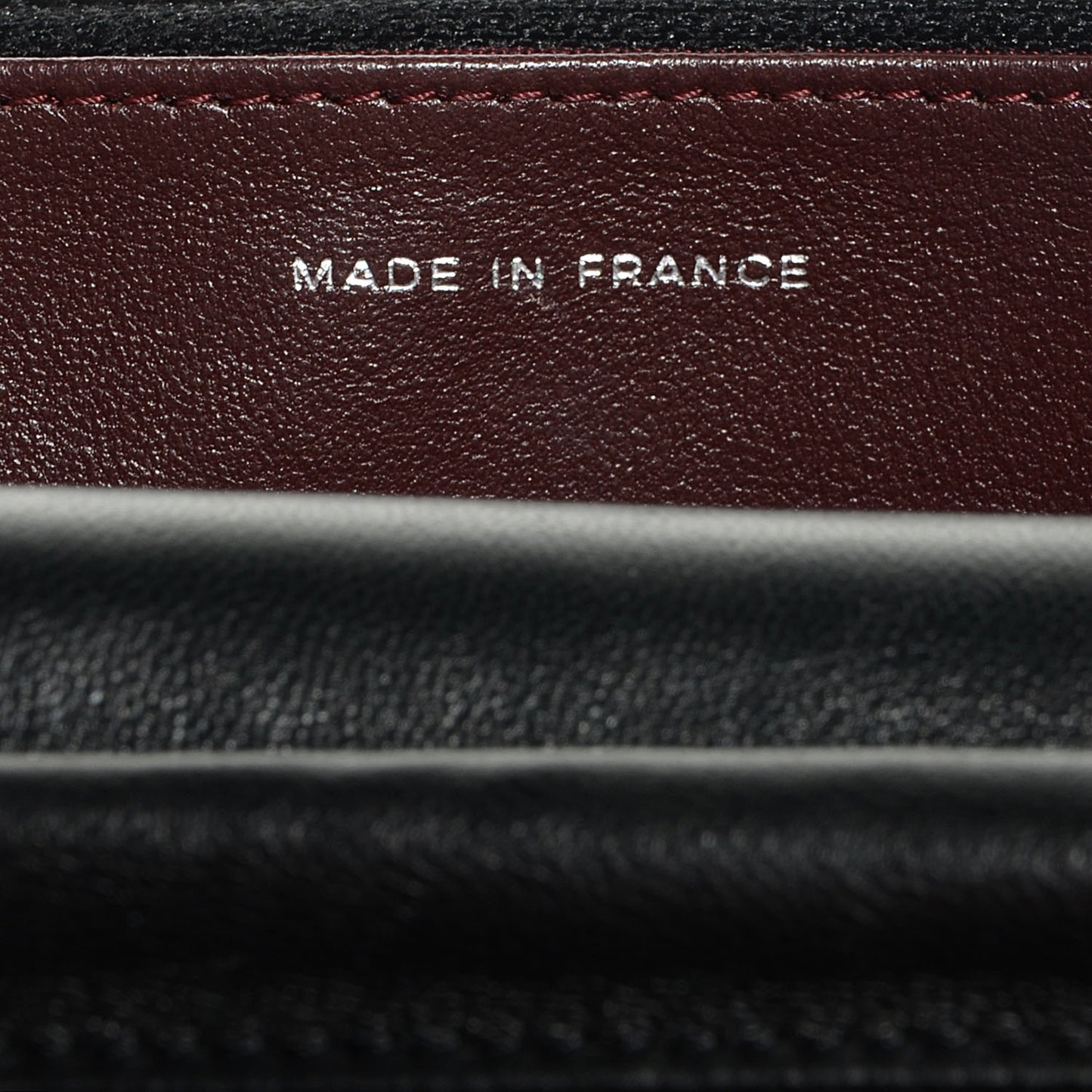 Lambskin Quilted Wallet On Chain WOC Black