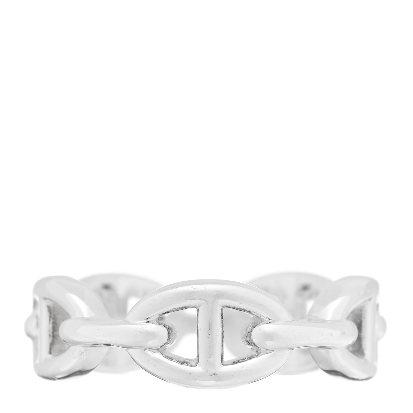 Sterling Silver PM Chaine d'Ancre Enchainee Band Ring 59 8.75