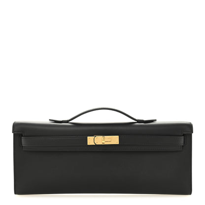 Hermes Swift Kelly Cut Clutch Pochette Black 1 of 11