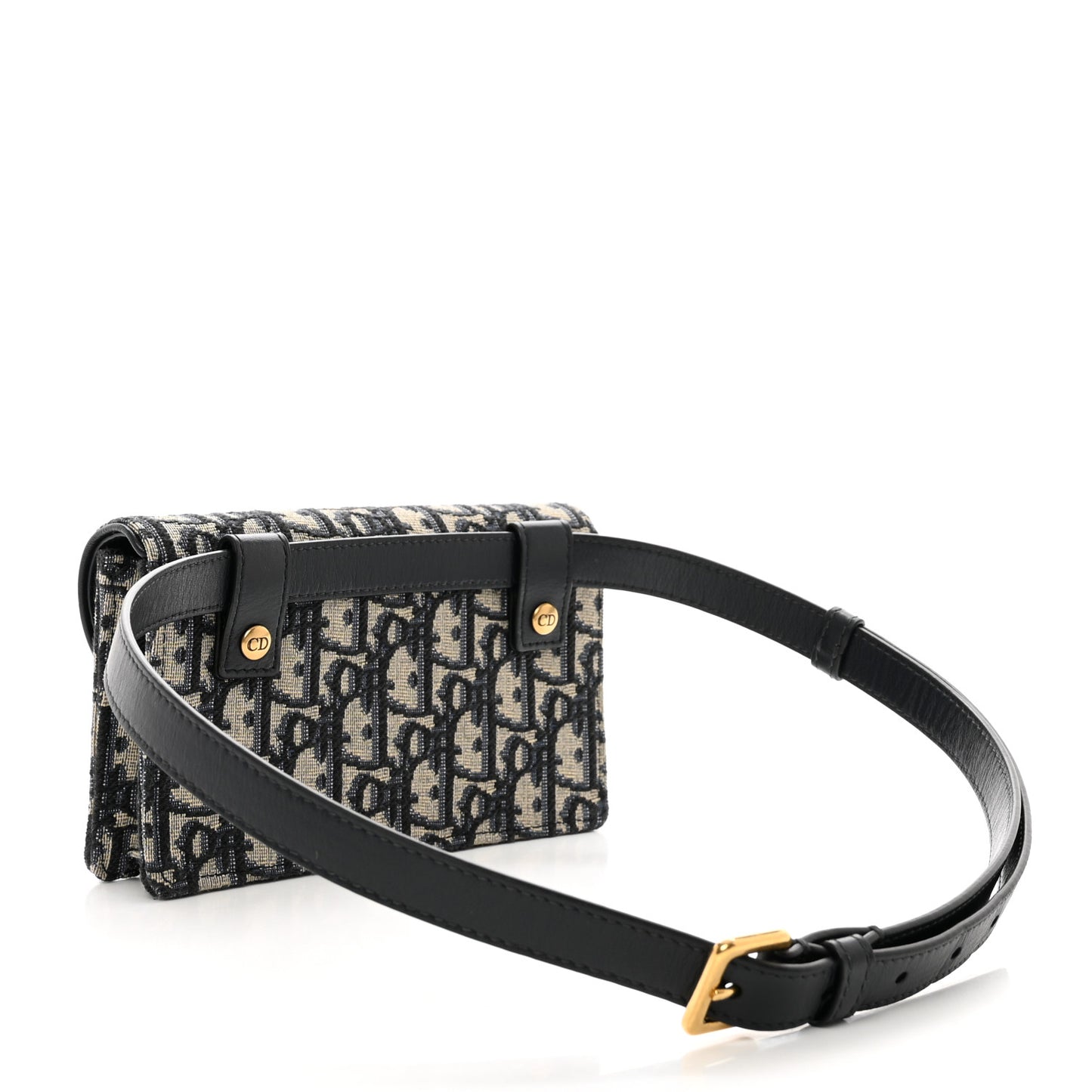 Oblique Saddle Belt Bag Blue