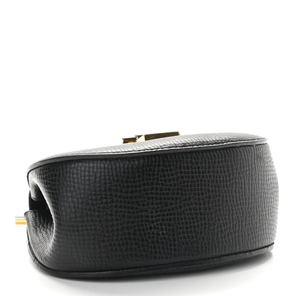 Chloe Textured Calfskin Lambskin Nano Drew Shoulder Bag Black 3 of 7