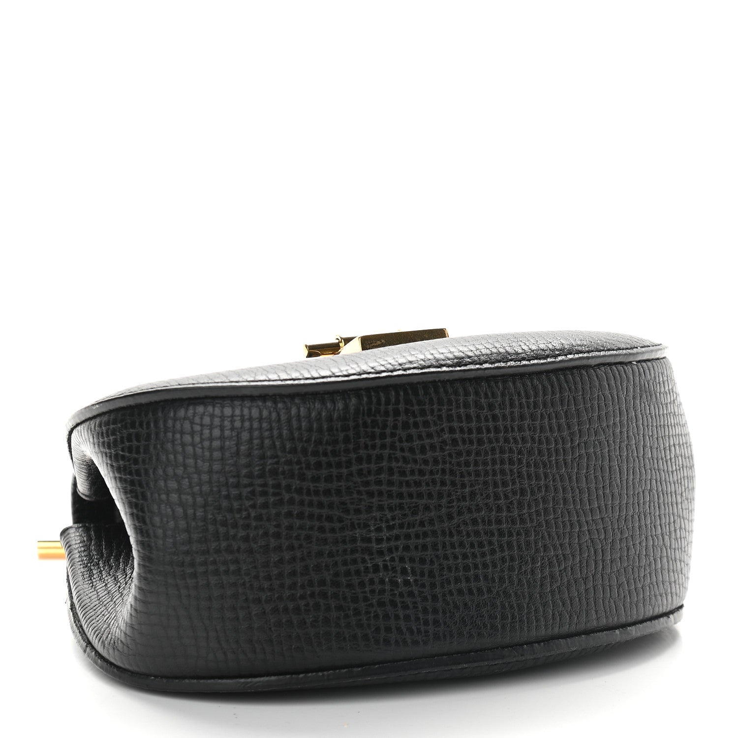 Chloe Textured Calfskin Lambskin Nano Drew Shoulder Bag Black 3 of 7