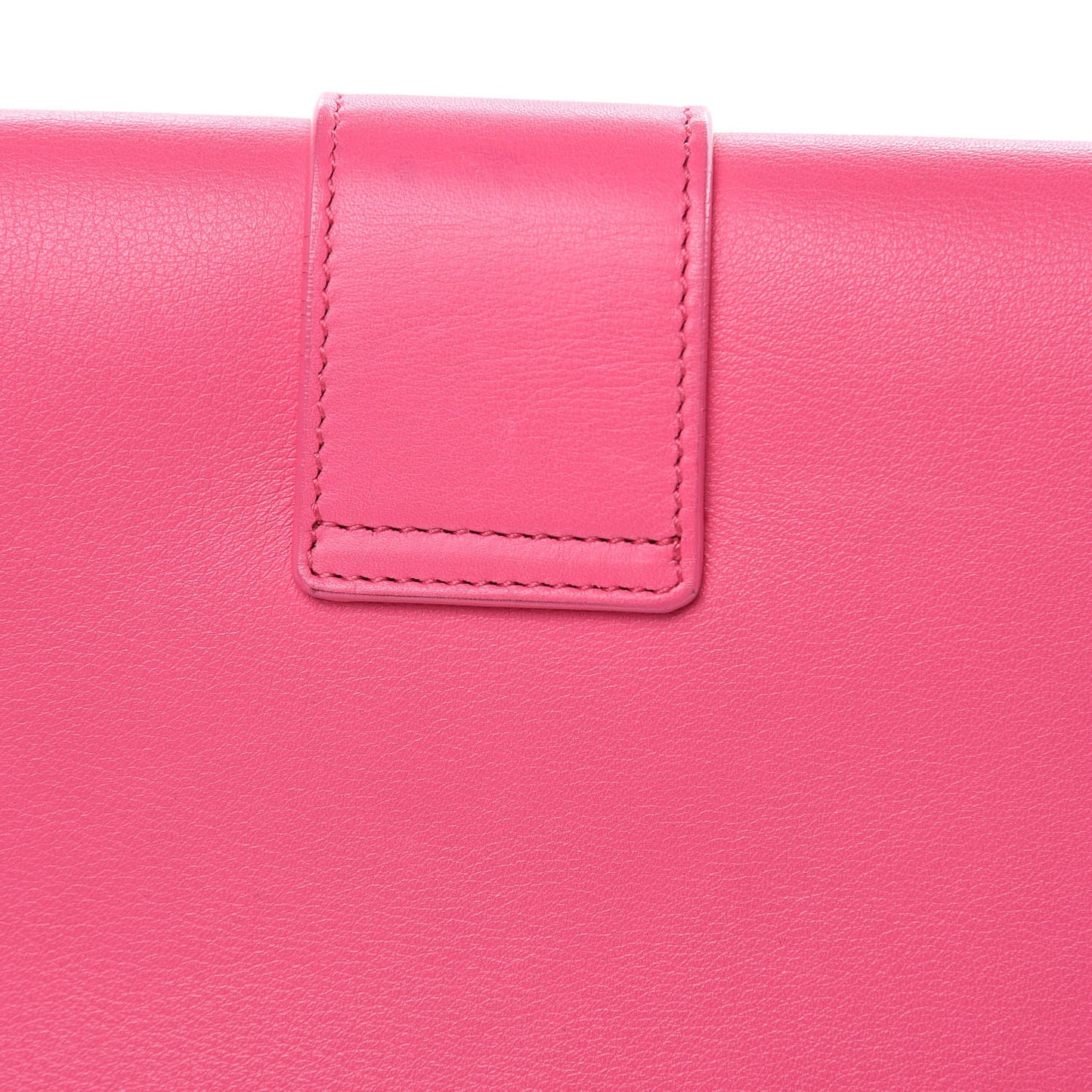 Calfskin Classic Y Ligne Clutch Pink
