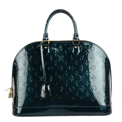 Louis Vuitton Vernis Alma GM Blue Nuit 1 of 7