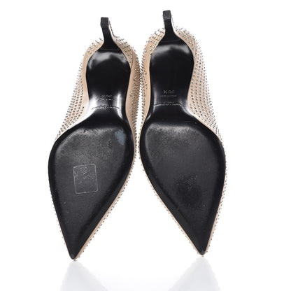 Saint Laurent Calfskin Micro Stud Paris 105 Pumps 36.5 Beige 5 of 10