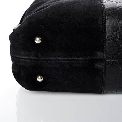 Gucci Suede Guccissima Small Boston Black 15 of 20