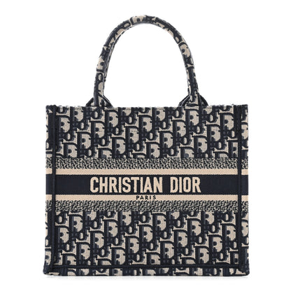Christian Dior CHRISTIAN DIOR Oblique Small Book Tote Blue Multicolor 1 of 10