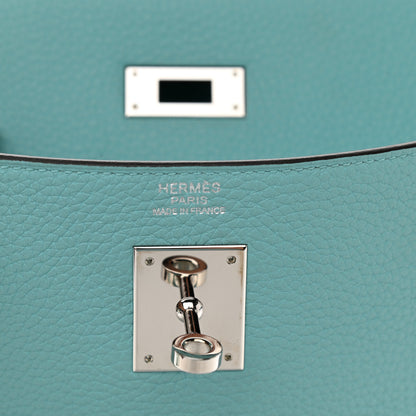 Hermes Togo Kelly Retourne 32 Bleu Atoll 6 of 10