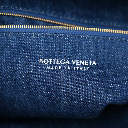 Bottega Veneta Denim Calfskin Intrecciato Large Hop Abyss Indigo 6 of 11