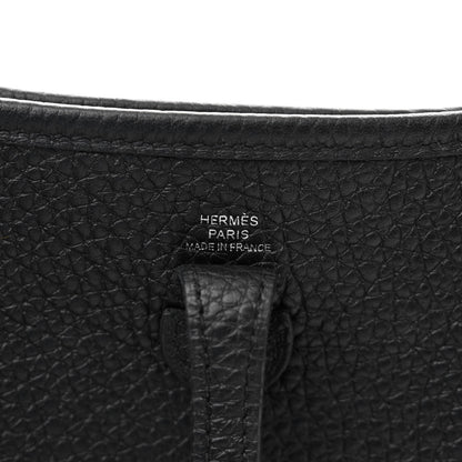 Hermes Taurillon Clemence Evelyne TPM Black 6 of 11