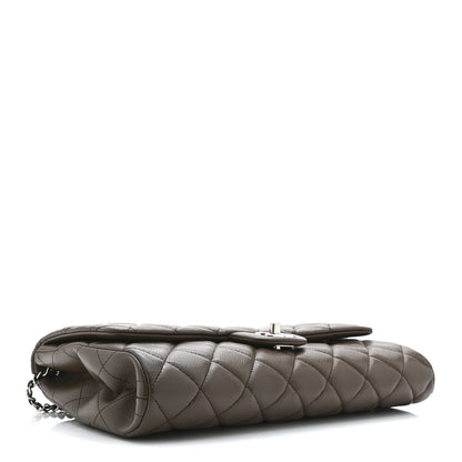Chanel Caviar Quilted Clutch With Chain Flap Brown 4 of 10