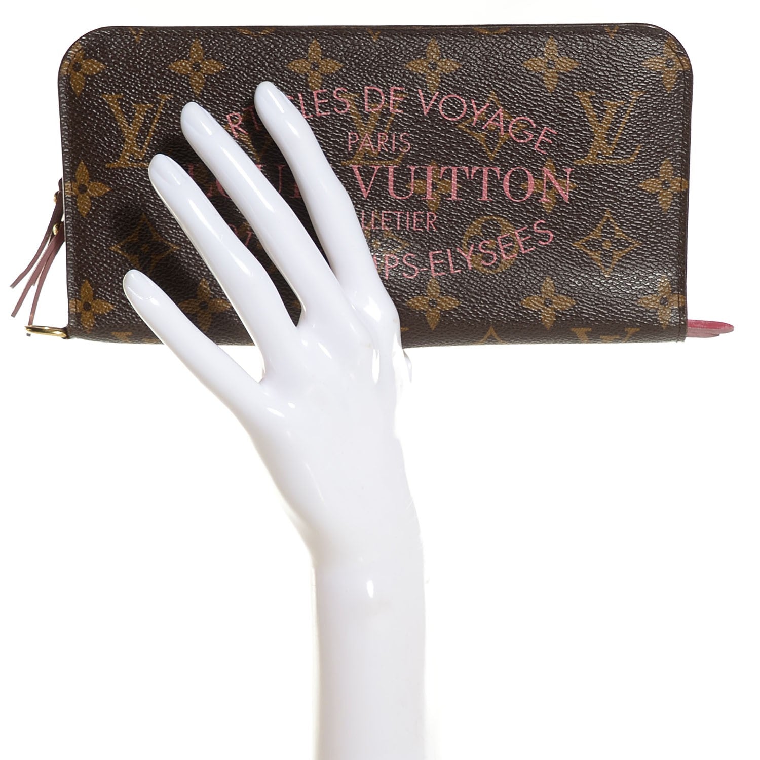 Louis Vuitton Monogram Ikat Insolite Wallet Rose Velours 2 of 8
