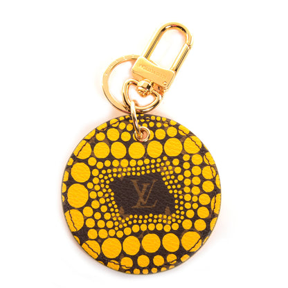 Louis Vuitton Monogram Kusama Town Key Ring Yellow 1 of 5