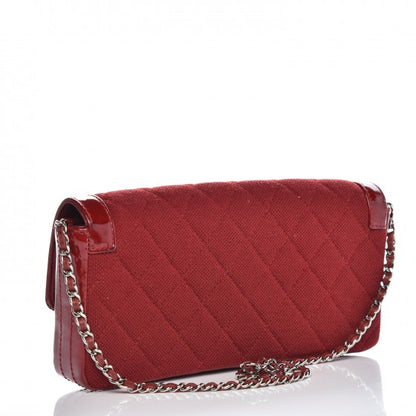 Chanel Patent Jersey Quilted 2.55 Reissue East West Flap Red 3 of 19