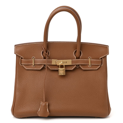 Hermes Togo Birkin 30 Gold 1 of 15
