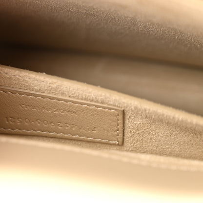 Saint Laurent Suede Calfskin Medium Monogram Sunset Sea Salt 8 of 16