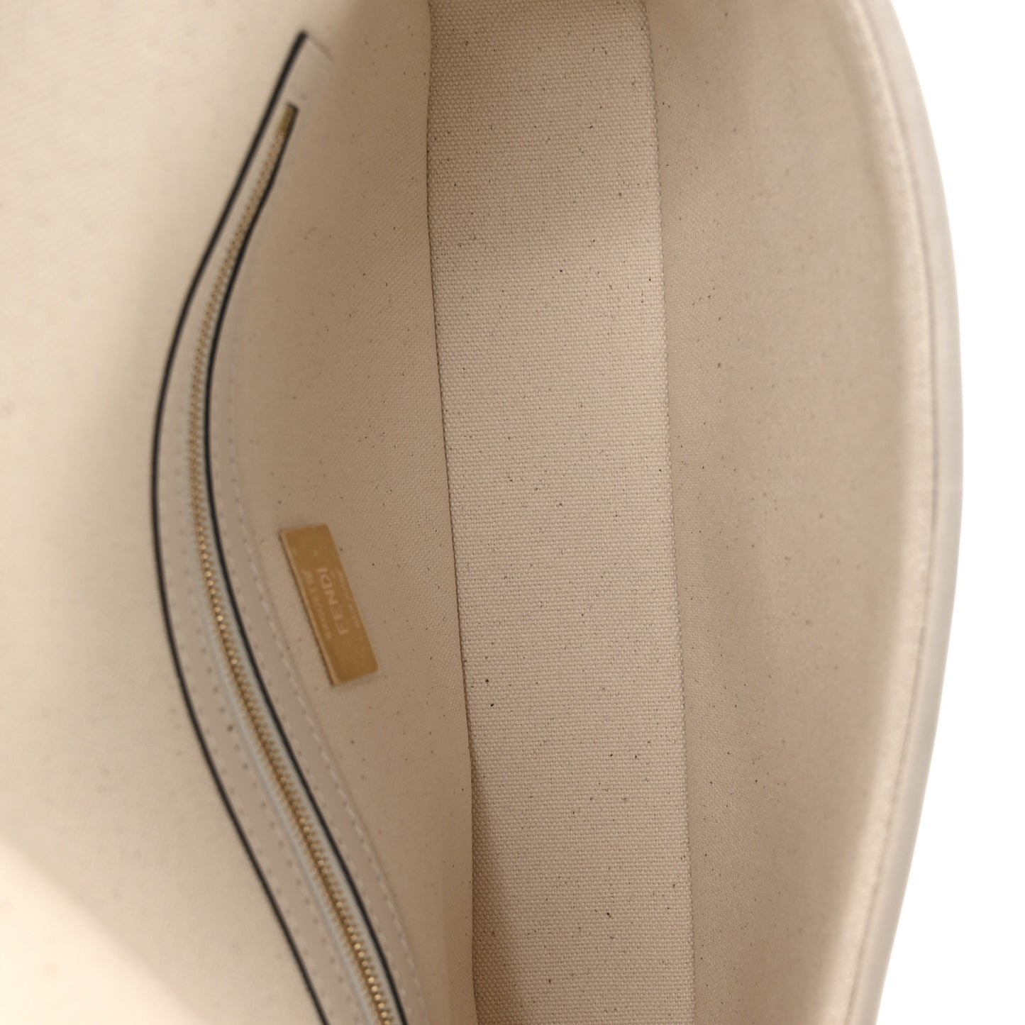 Canvas Vitello Seta FF Multicolor Embroidered Baguette Grezzo Multicolor Latte