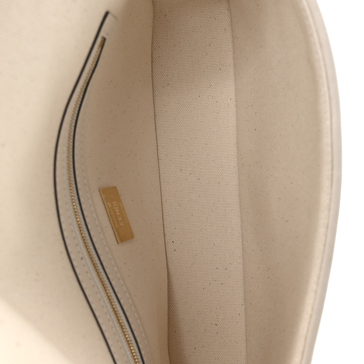 Fendi Canvas Vitello Seta FF Multicolor Embroidered Baguette Grezzo Multicolor Latte 5 of 10