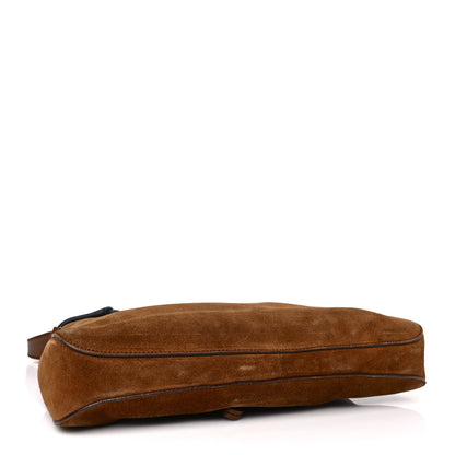 Gucci Suede Horsebit Drawstring Hobo Brown 4 of 12