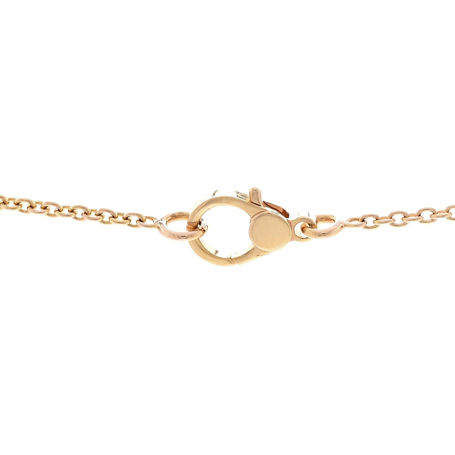 Hermes 18K Rose Gold Diamond Finesse Pendant Necklace 5 of 6