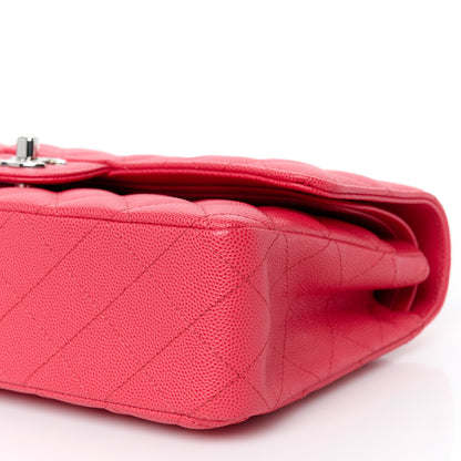 Chanel Caviar Quilted Medium Double Flap Dark Pink 11 of 11