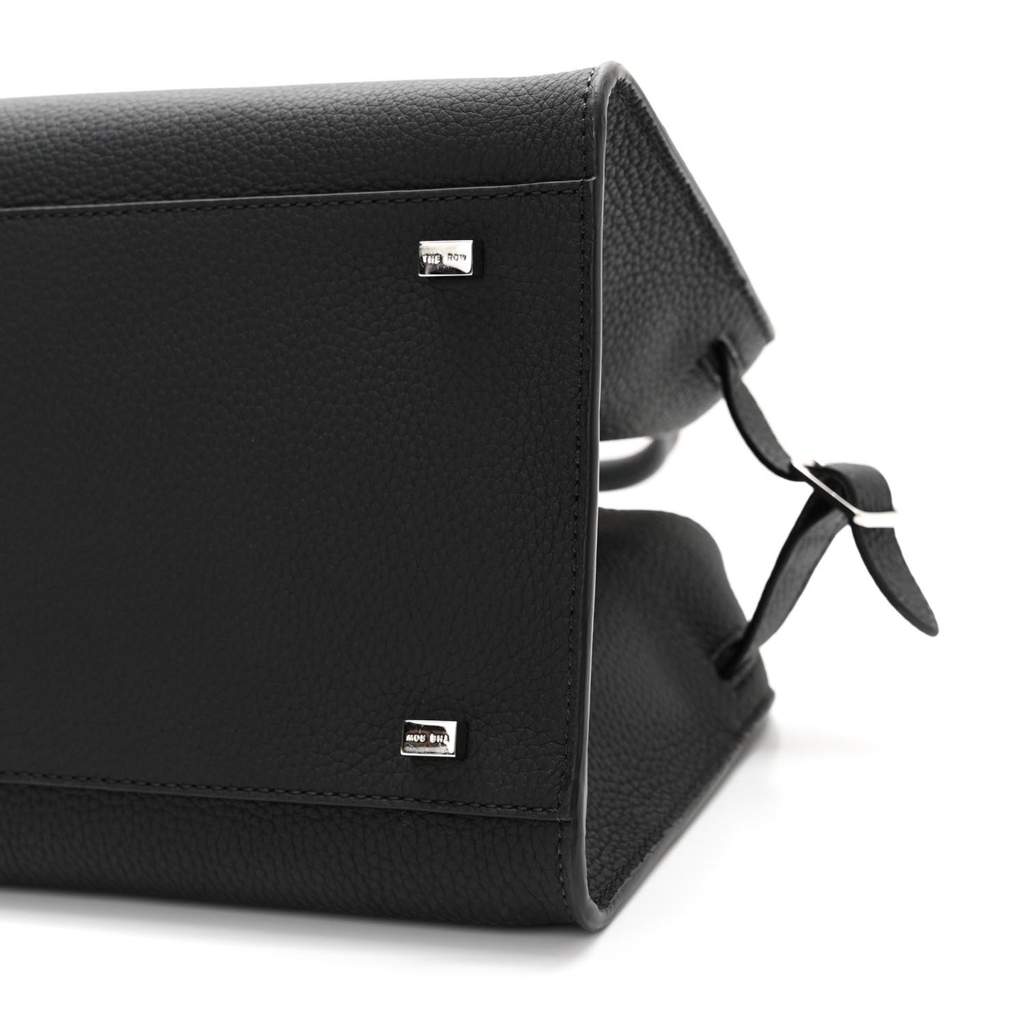 Grained Calfskin Soft Margaux 10 Bag Black